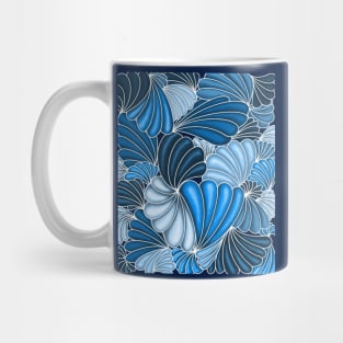 Blue Fandango fan design. Mug